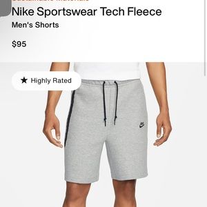 Nike Tech Fleece Shorts Men’s small